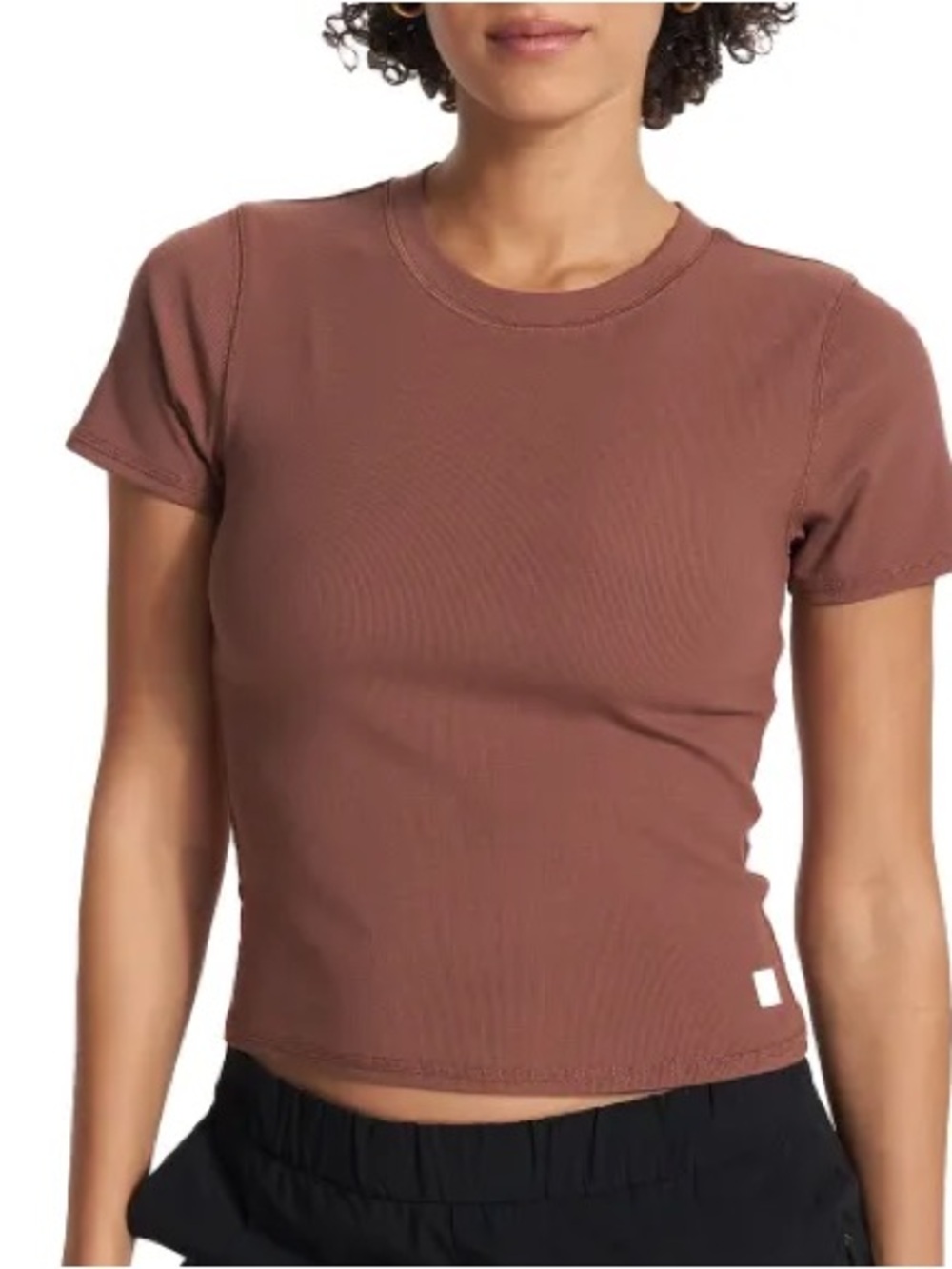 Vuori Pose Fitted Tee Ribbed
